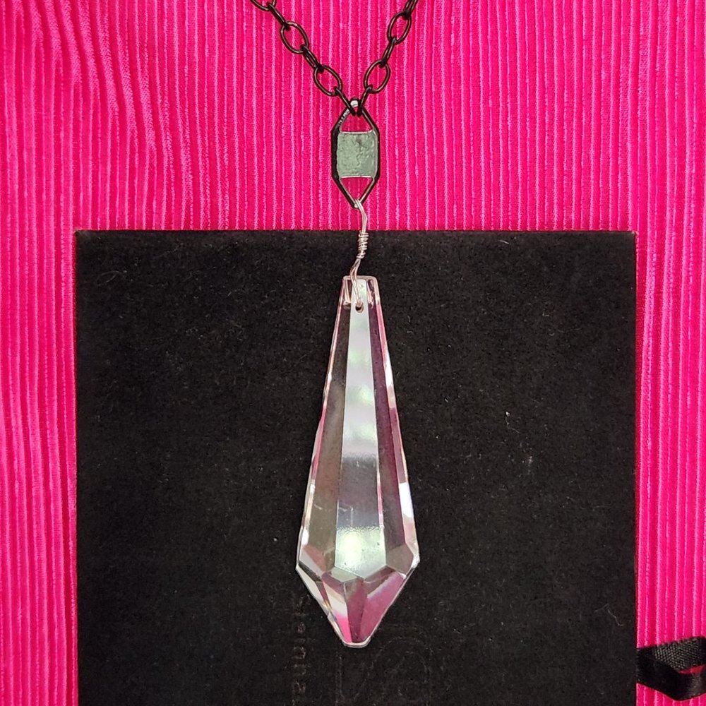 Prabal Gurung Vintage Crystal Pendant Necklace